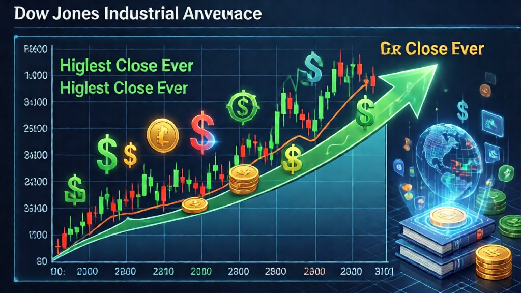 highest dow close ever